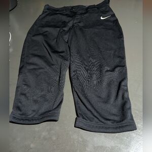 Nike Softball Black Sports Pants EUC Adhesive Waist And Ankles 32Wx18L